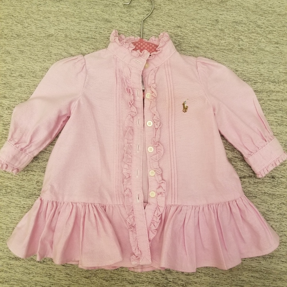 Ralph Lauren baby girl dress-3mos
